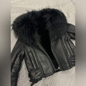 Faux leather jacket